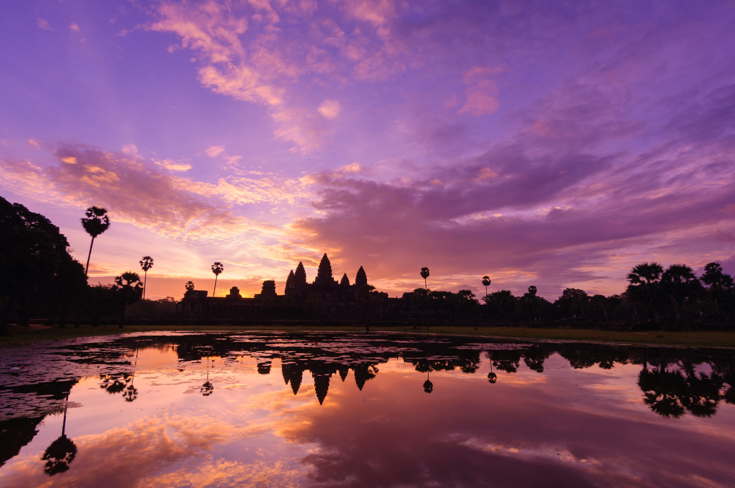 カンボジアの街並み（アンコール・ワット）