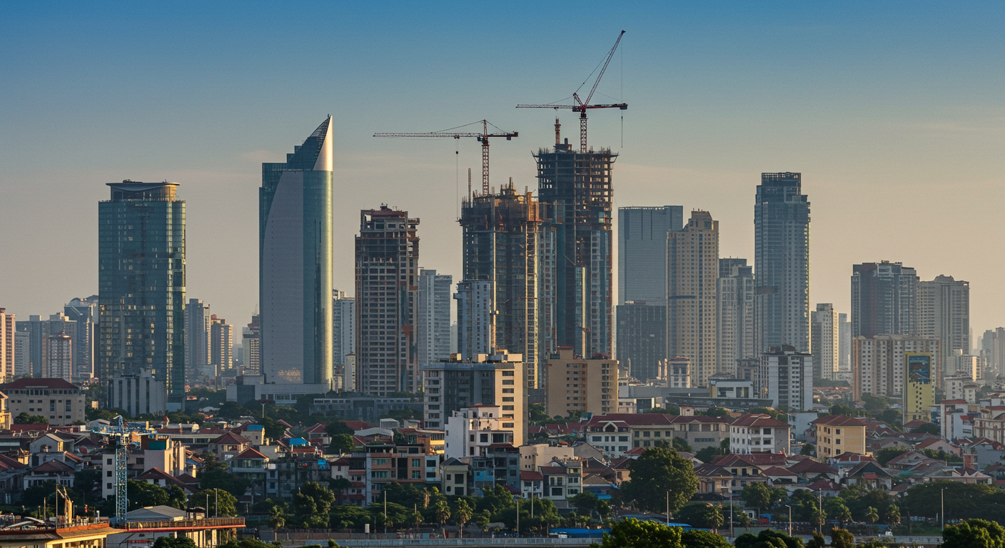 カンボジアのGDP成長率に関するグラフ